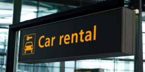 Car Rental Sign