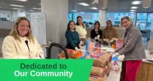 Team making sandwiches