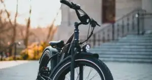 E bike parked